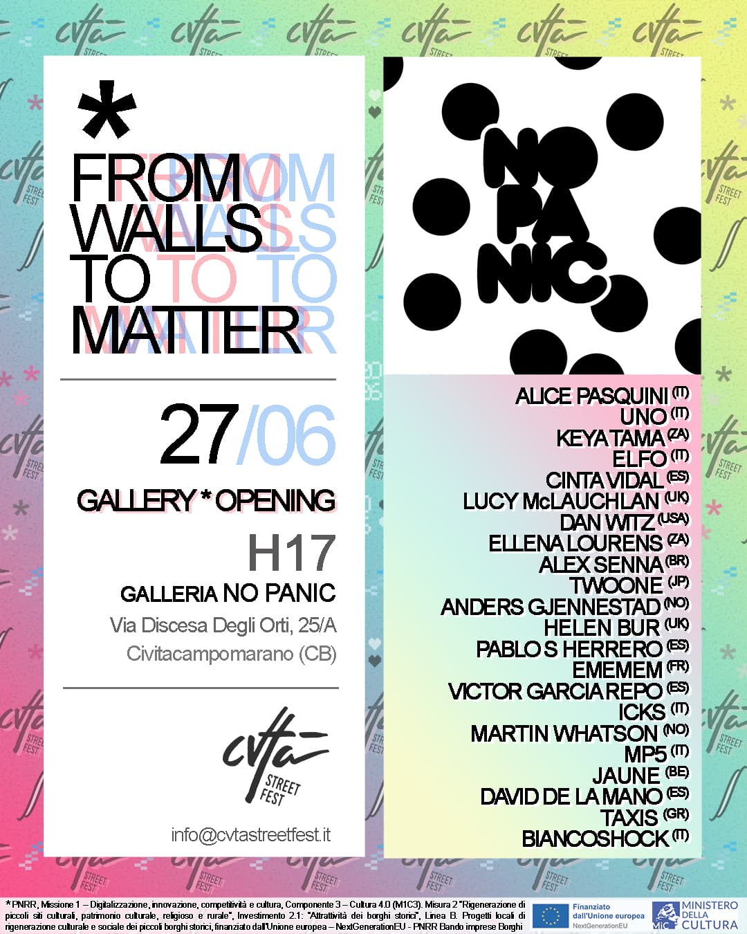 CVTà Street Fest 2026 gallery poster